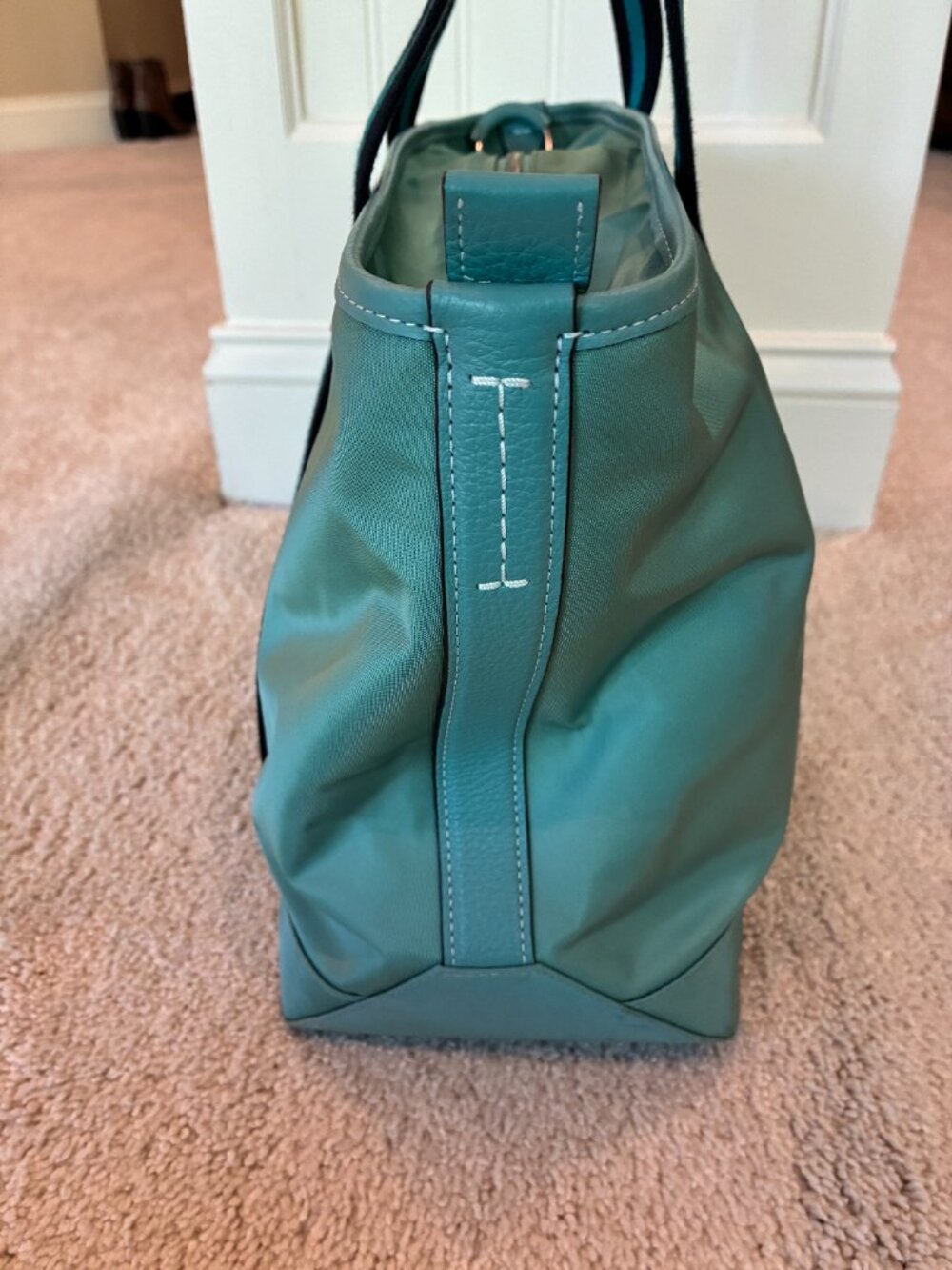 Coach NYL Ellis Tote Blue Green Multi - Picture 3 of 15
